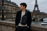 Bandolera Anti-Robo con USB para Hombre — Impermeable y Urbana