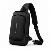 Bandolera Anti-Robo con USB para Hombre — Impermeable y Urbana